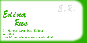 edina rus business card